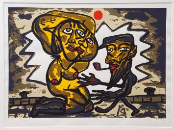 Litho van Fred Bervoets kopen uit 1991