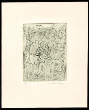 Ets van de kunstenaar Fred Bervoets