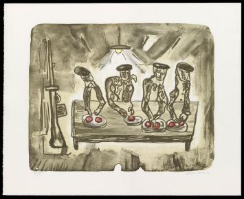 Litho van de kunstenaar Fred Bervoets