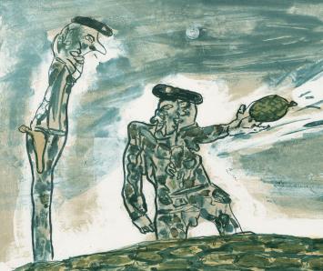 Grafisch kunstwerk van Fred Bervoets te koop