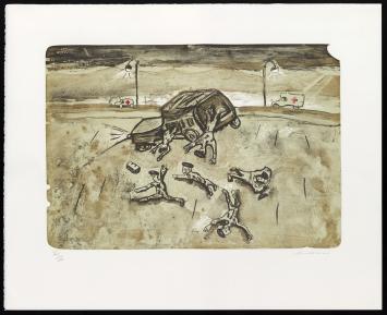 Litho van de kunstenaar Fred Bervoets