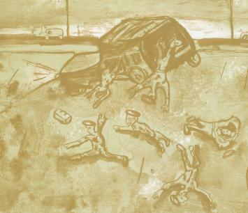 Grafisch kunstwerk van Fred Bervoets te koop
