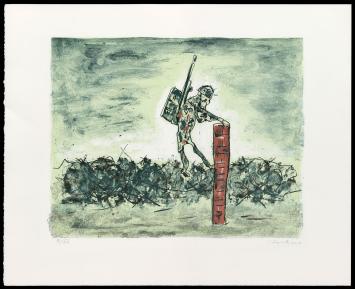 Litho van de kunstenaar Fred Bervoets