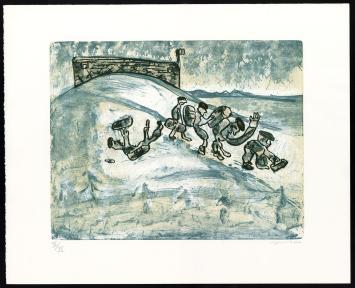 Litho van de kunstenaar Fred Bervoets