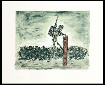 Litho van de kunstenaar Fred Bervoets