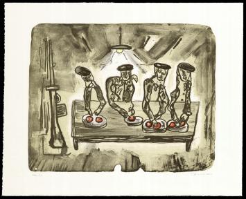 Litho van de kunstenaar Fred Bervoets