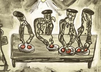 Grafisch kunstwerk van Fred Bervoets te koop