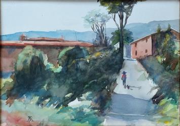 wandelaar in de Provence