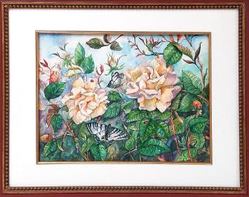 Hough Teresa Beth, Amerikaanse kunstenares met een kunstwerkje