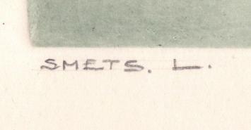 Gravure, 2 schepen op het water 2/5