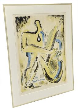 Abstracte litho 45/150, voor André en Suz 1990