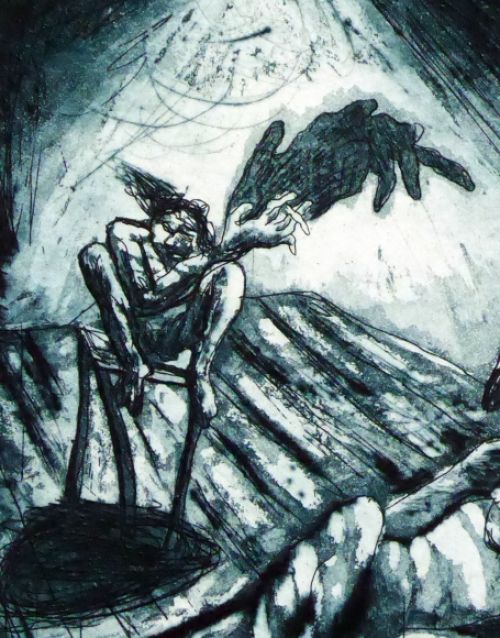 Belgian etcher Marc Kennes