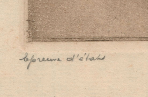 Ypres Maisons des Corporations (épreuve d'artiste)