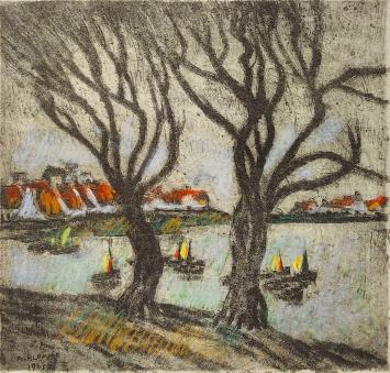 Opgehoogde ets, Baie des Trépassés 1943