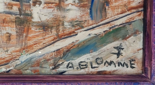 Belgische kunstschilder Alfons Blomme