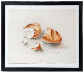 Aquarel van Belgische kunstenaar Bob Bossche