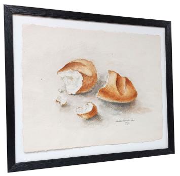 Aquarel, het gebroken brood 1957