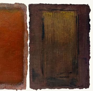 Modern of hedendaags kunstwerk op papier