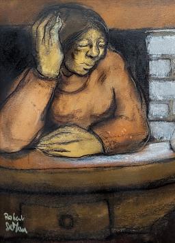 Man en vrouw, hun problemen overpeinzend