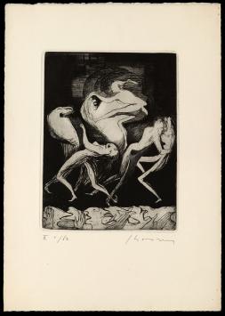 Ets uit 1957 van Belgische kunstenaar Jacques Boonen