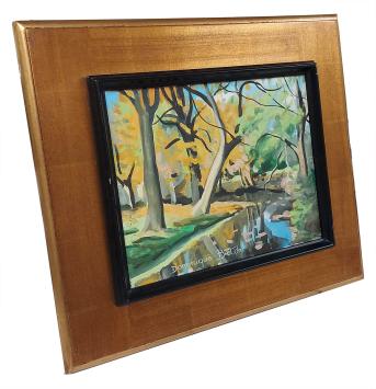 Schilderij van Dominique Breton, Franse kunstenares