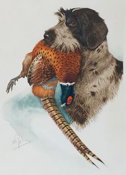 Grafisch kunstwerk van Boris Riab in een kader