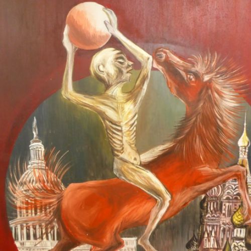 expressionistisch figuratief schilderij van  Chris De Clerck