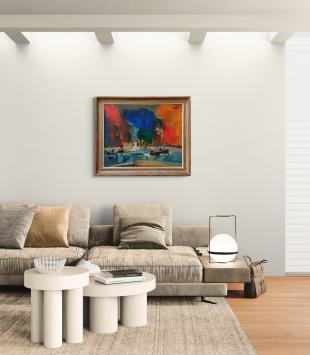 Sleepboten en stoomboot in de haven