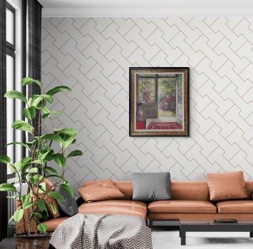 Woonkamer met schilderij van Jan Kennis