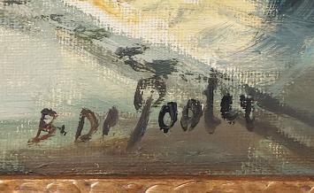 Kunstwerk op canvas van de Wilrijkse schilder Bernard De Pooter