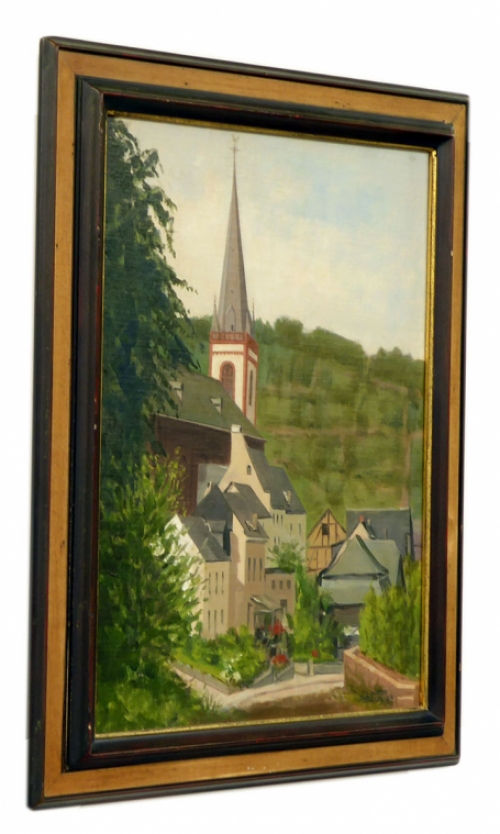 Zicht op Bruttig Mulhenbachstrasse van Antoon Luyckx