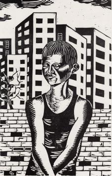 Grafische kunstwerkje van Chris Demangel
