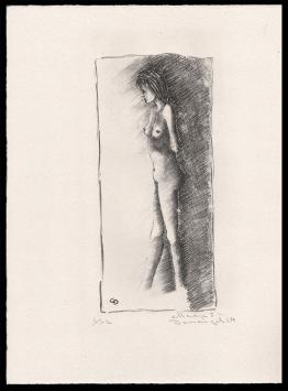 Lithografie van de Belgische kunstenaar Chris Demangel