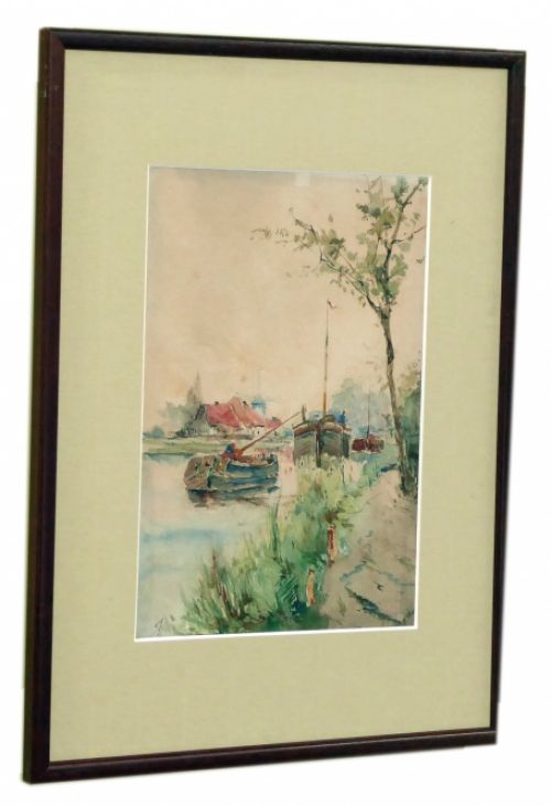 De Belgische kunstschilder C. Jacquard