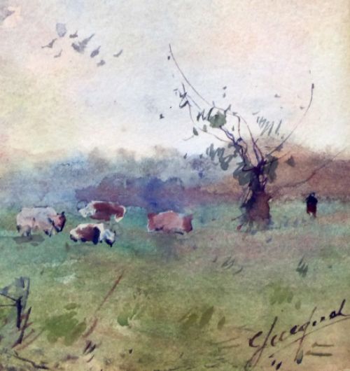 Peintre belge C. Jacquard