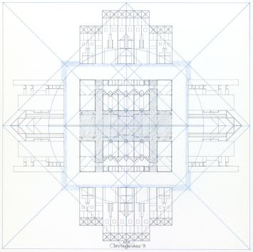 Architecturale litho van Christian Kieckens