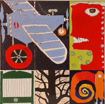 Kunstwerkje van de Waalse kunstenaar Christian Silvain
