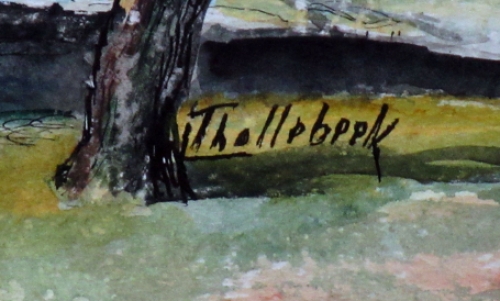 Aquarel kopen van de Belgische kunstenares  Cécile Thollebeek