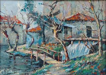 olieverfschilderij door Charles Verbrugghe