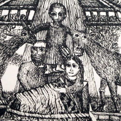 Litho de Aristide Caillaud Artiste Français