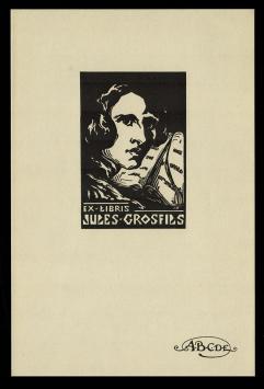 Houtsnede van de Belgische kunstenares Marguerite Callet-Carcano