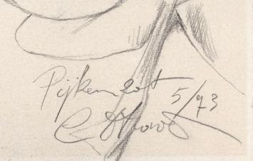 Tekening, Pijkenzot 1973