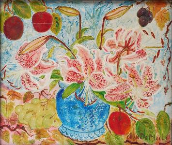 Stilleven met bloemen van Van de Maele