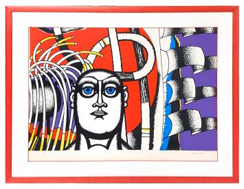 Gesigneerde lithografie van Gustave Camus kopen