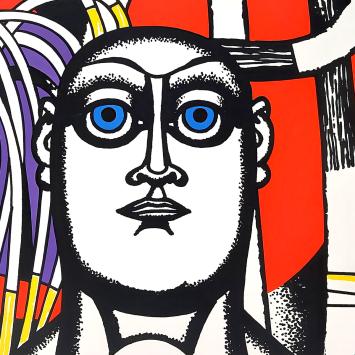 Expressionistische litho van G. Camus kopen