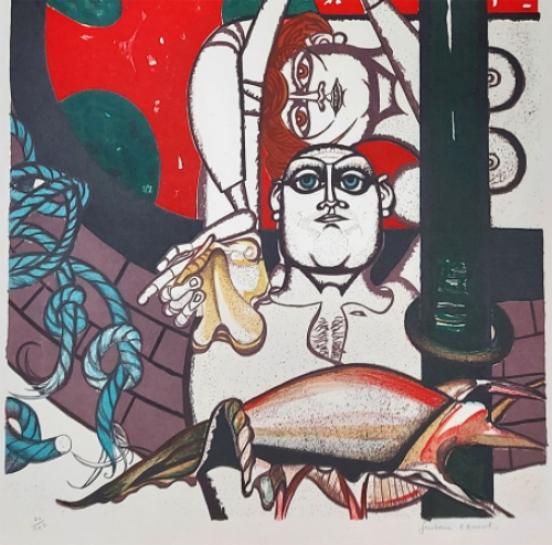 Lithografie van Camus