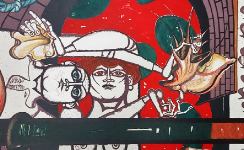 Expressionistische litho van G. Camus kopen