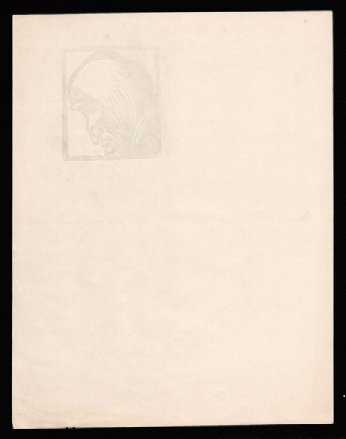 Woodcut van de Belgische kunstenaar Jan Frans Cantré uit Gent