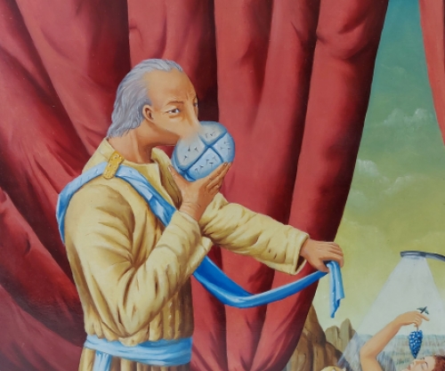 schilderij van de Belgische schilder Carl Prévot