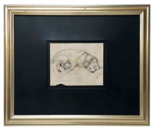 Tekening van de Belgische kunstenaar Carl De Roover